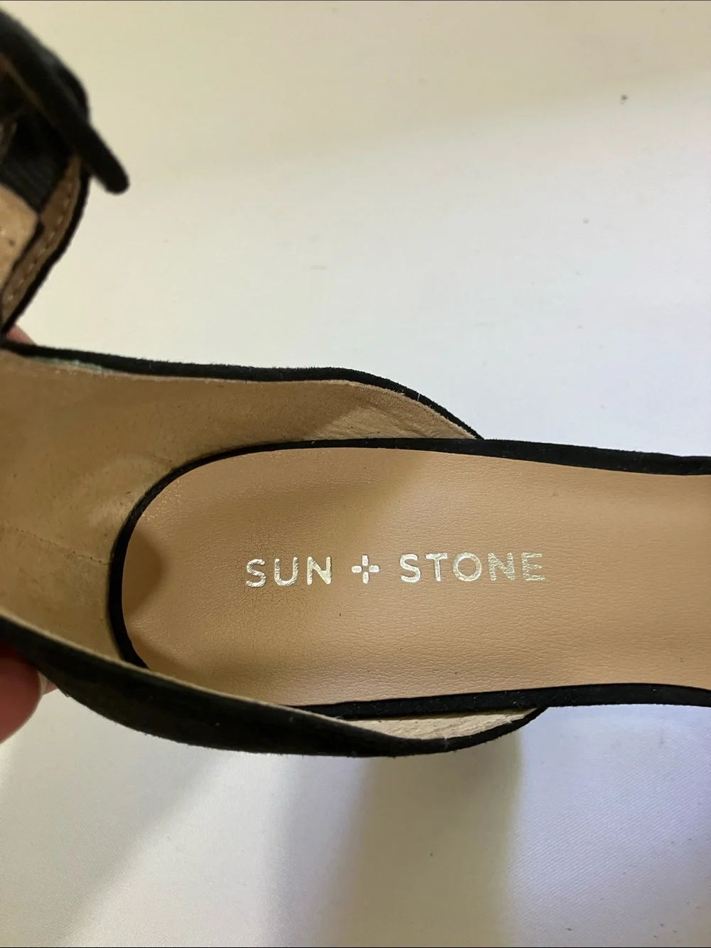 adidas Black Suede Platform Block Heel Sandals